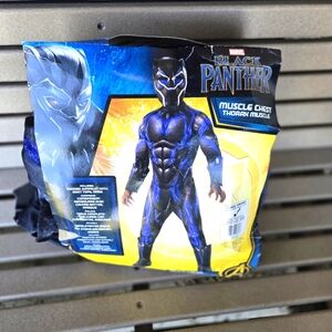 Avengers Marvel Black Panther Child Costume Muscle Chest Rubies Size L …‎